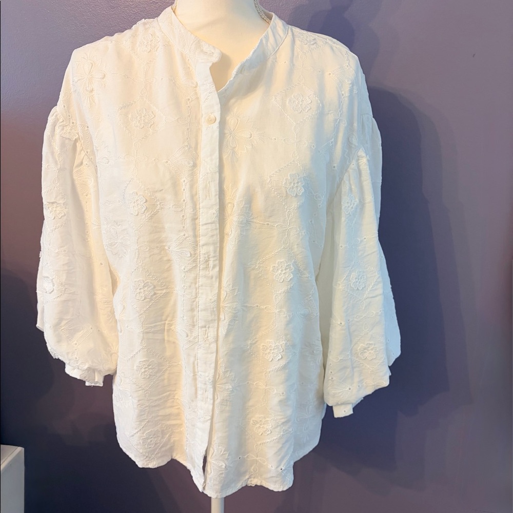 Fate Flowy Balloon Sleeve Top